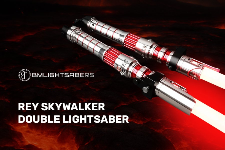 rey skywalker double lightsaber